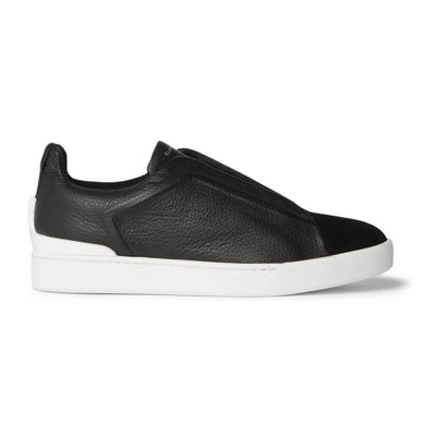 Zegna Triple Stitch Leather 'Black'