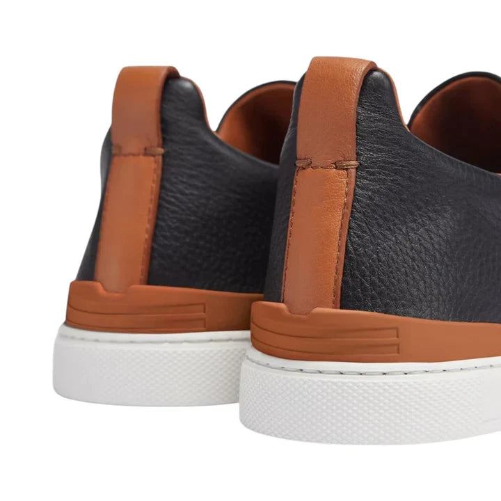 Zegna Triple Stitch Deerskin 'Black'