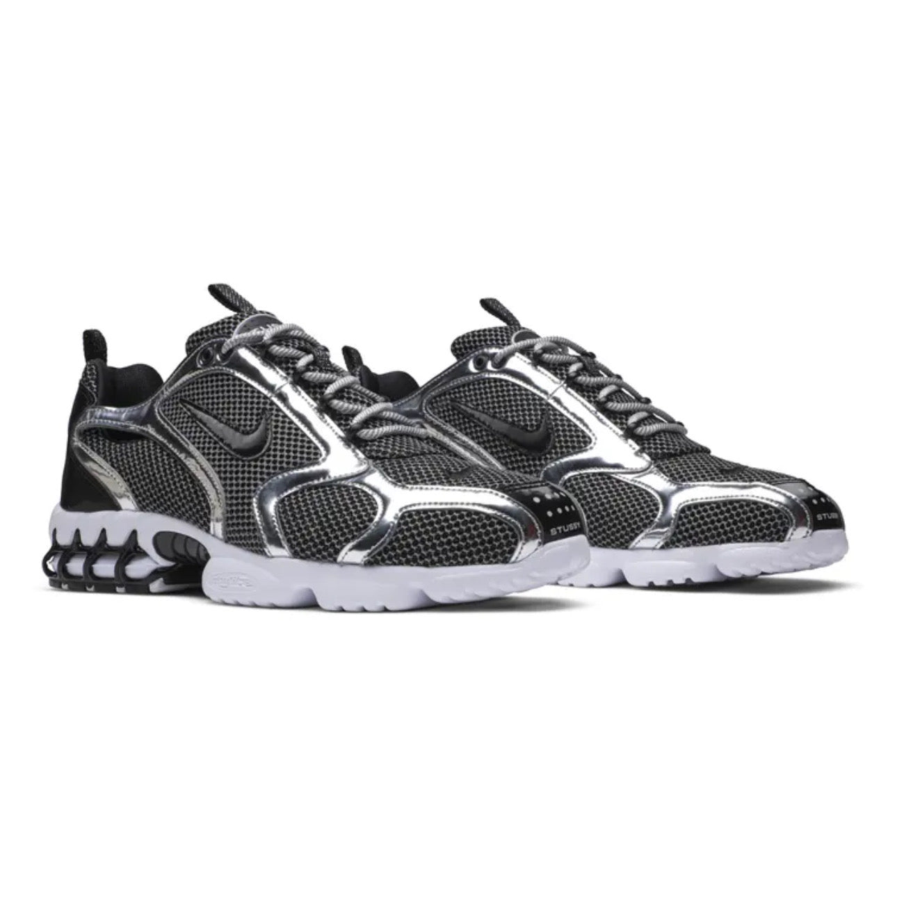 Stussy x Nike Air Zoom Spiridon Caged 2 'Pure / Platinum'