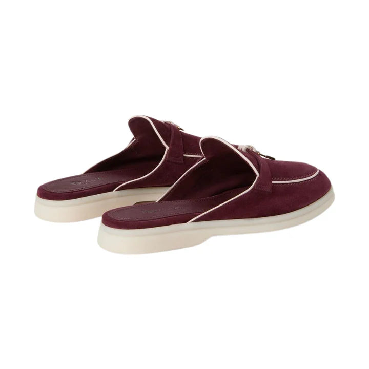 Loro Piana Summer Charms Walk Mule 'Burgundy'