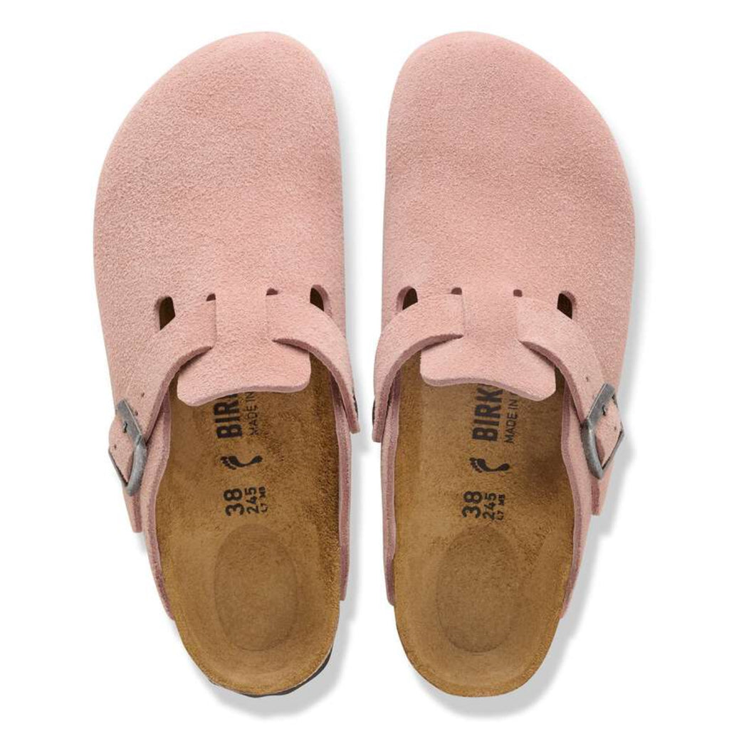 Birkenstock Boston Soft Footbed Suede 'Antique Pink Clay'