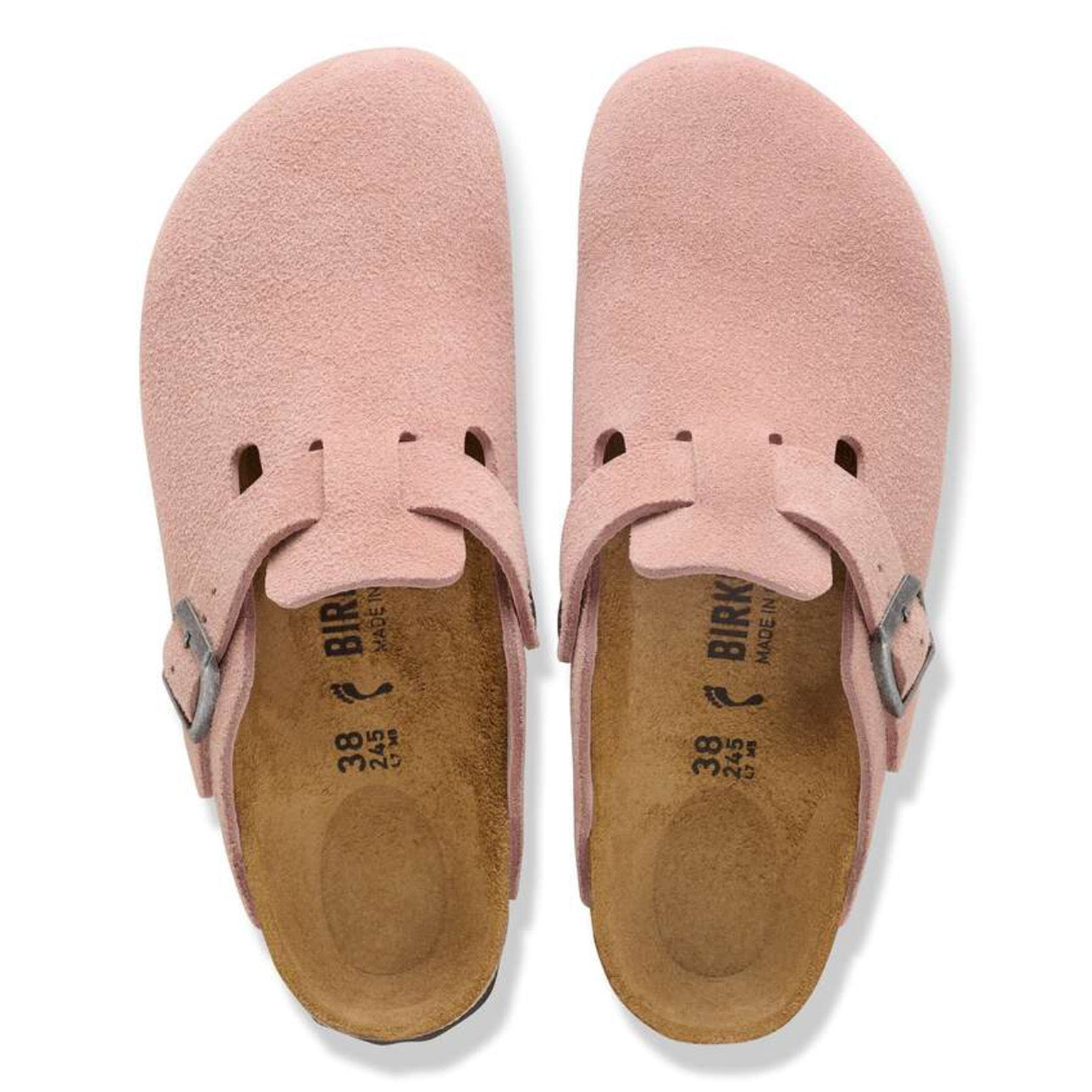 Birkenstock Boston Soft Footbed Suede 'Antique Pink Clay'