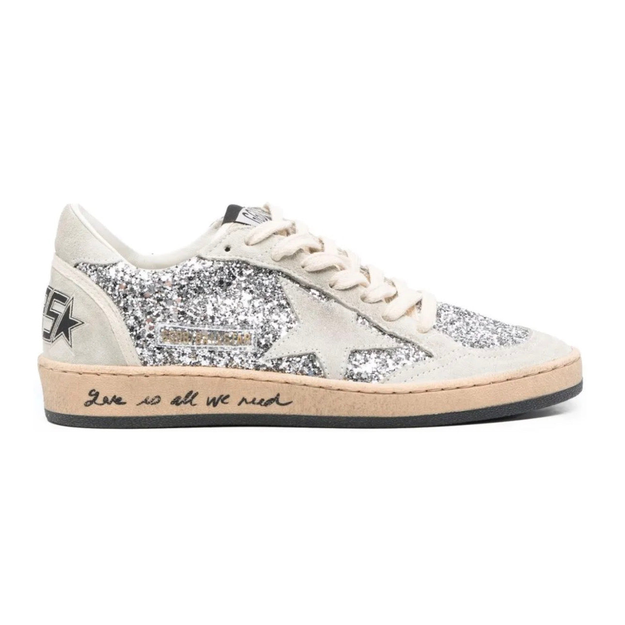 Golden Goose Ball Star 'Silver Glitter / Ice Grey'