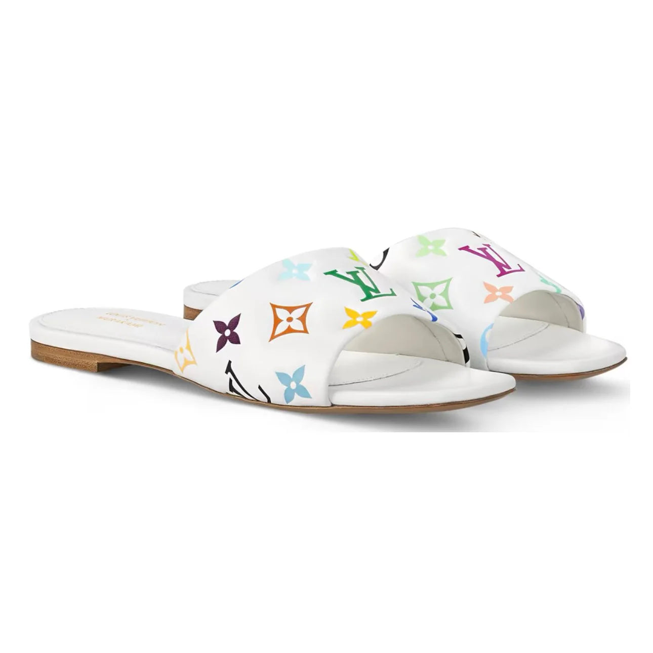 Takashi Murakami x Louis Vuitton 6AM Flat Mule 'Multicolour Monogram'