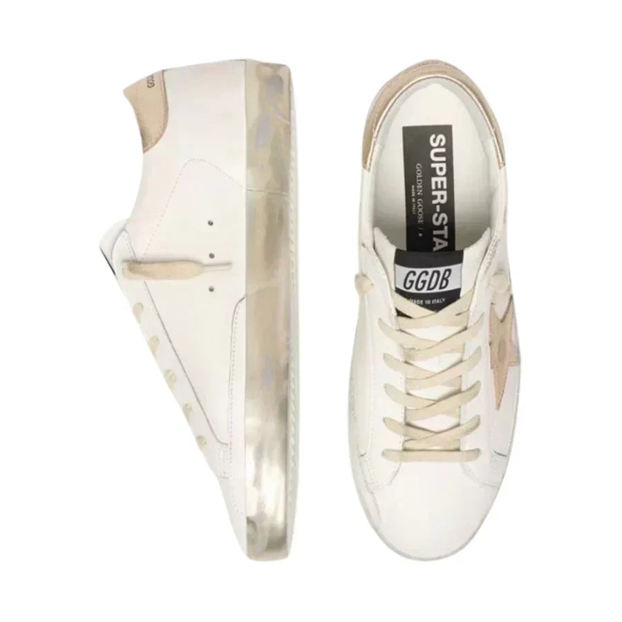 Golden Goose Super-Star 'White / Gold Glitter'