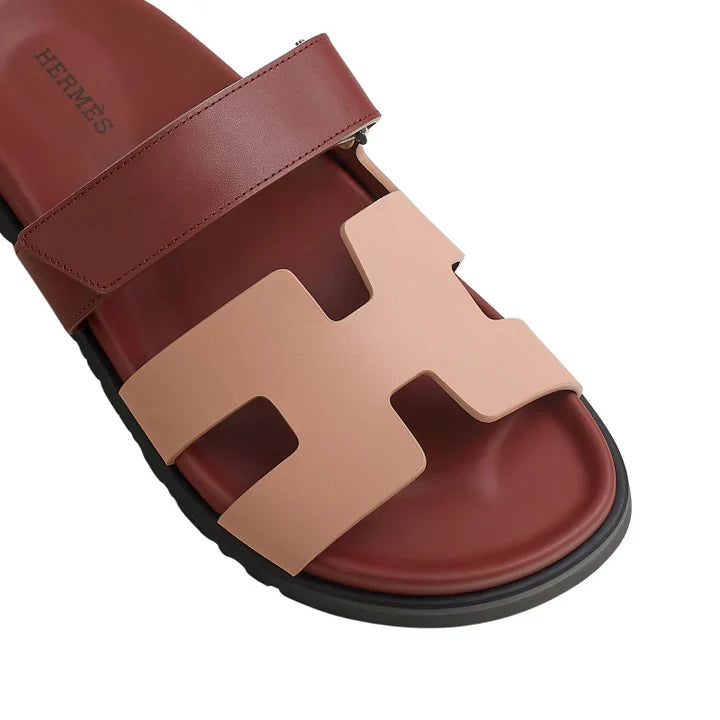 Hermès Chypre 'Bordeaux / Beige Perlino'