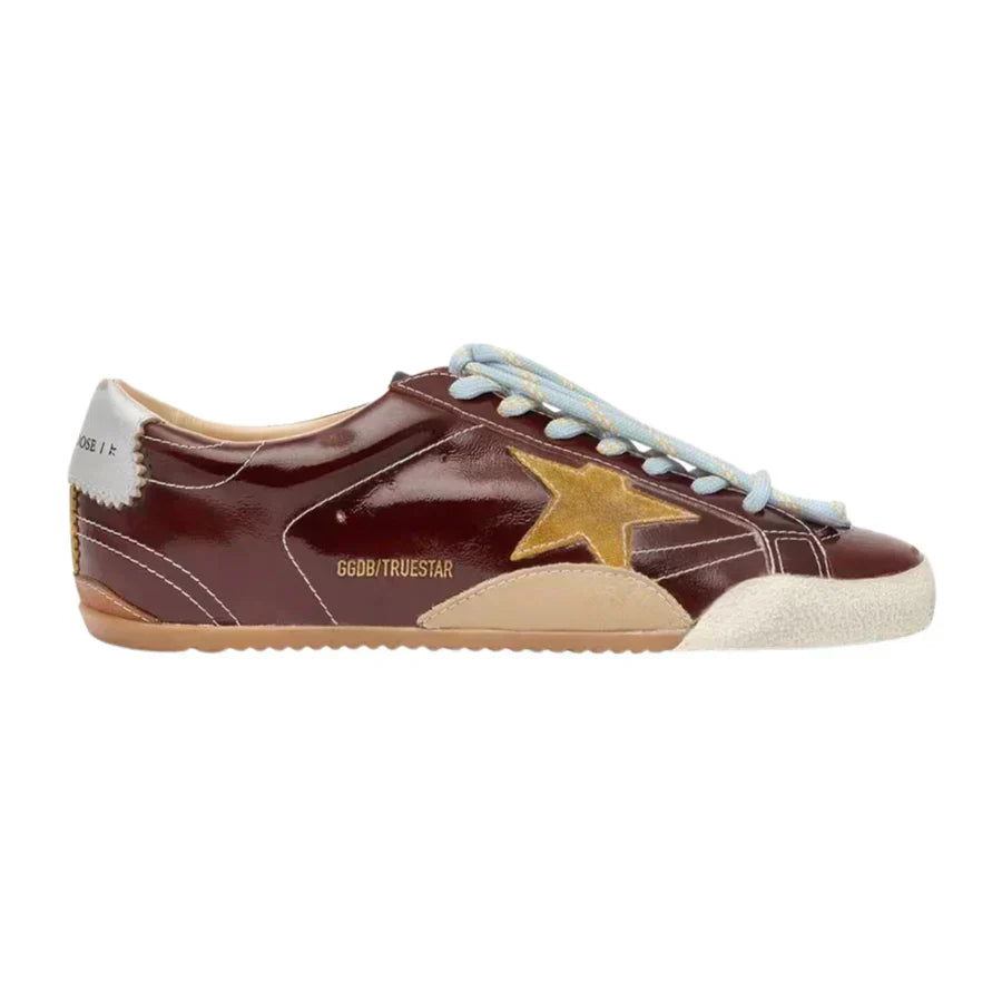 Golden Goose True-Star 'Burgundy Naplak / Gold'