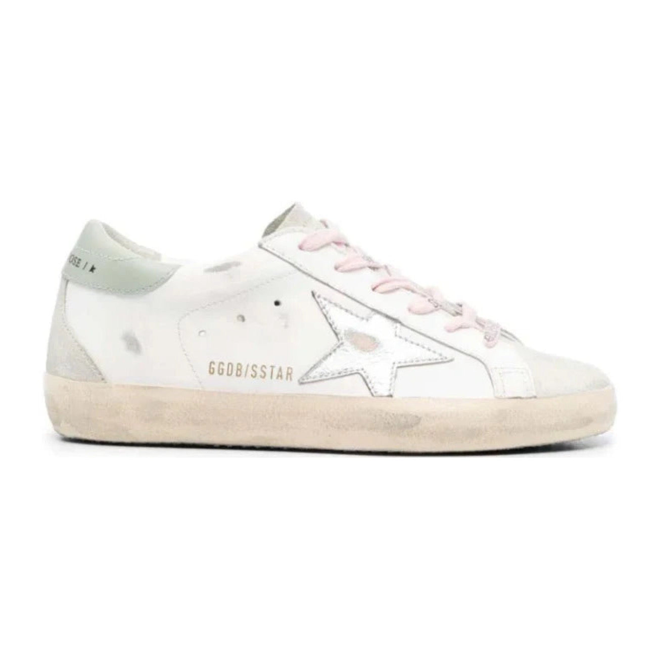 Golden Goose Super-Star 'White / Silver / Aqua'