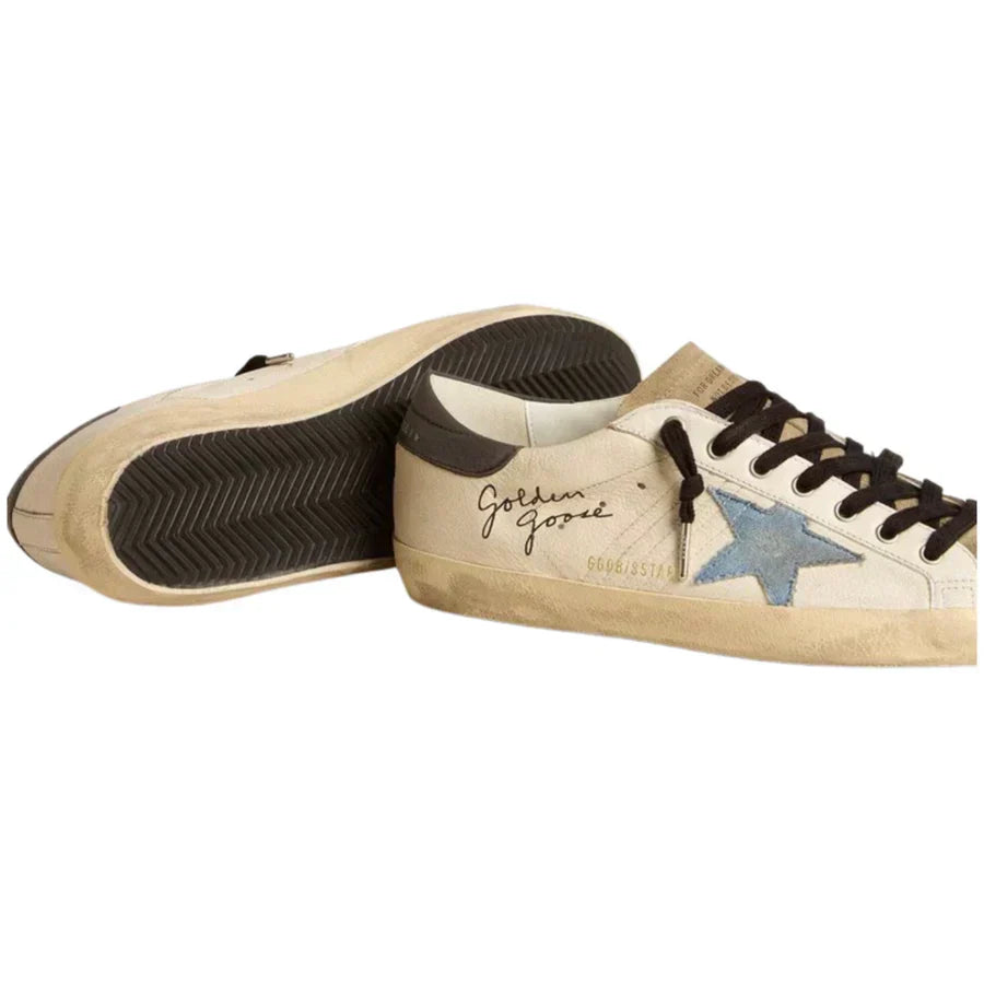 Golden Goose Super-Star 'Cream / Light Blue'