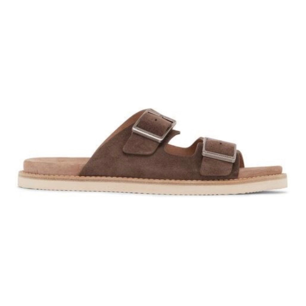 Brunello Cucinelli Double-Strap Suede Sandals 'Brown'