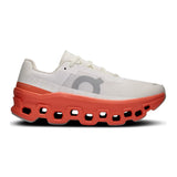 On Cloudmonster 'White / Flame'