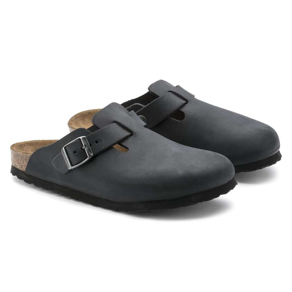 Birkenstock Boston Oiled Leather 'Black'