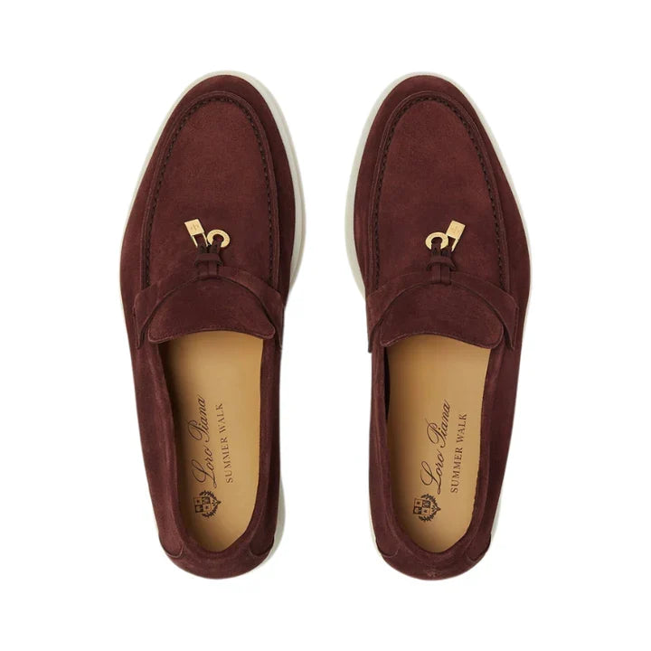 Loro Piana Summer Charms Walk Loafer 'Burgundy'