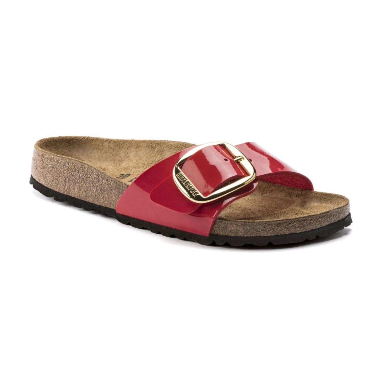 Birkenstock Madrid Big Buckle Patent 'Cherry'
