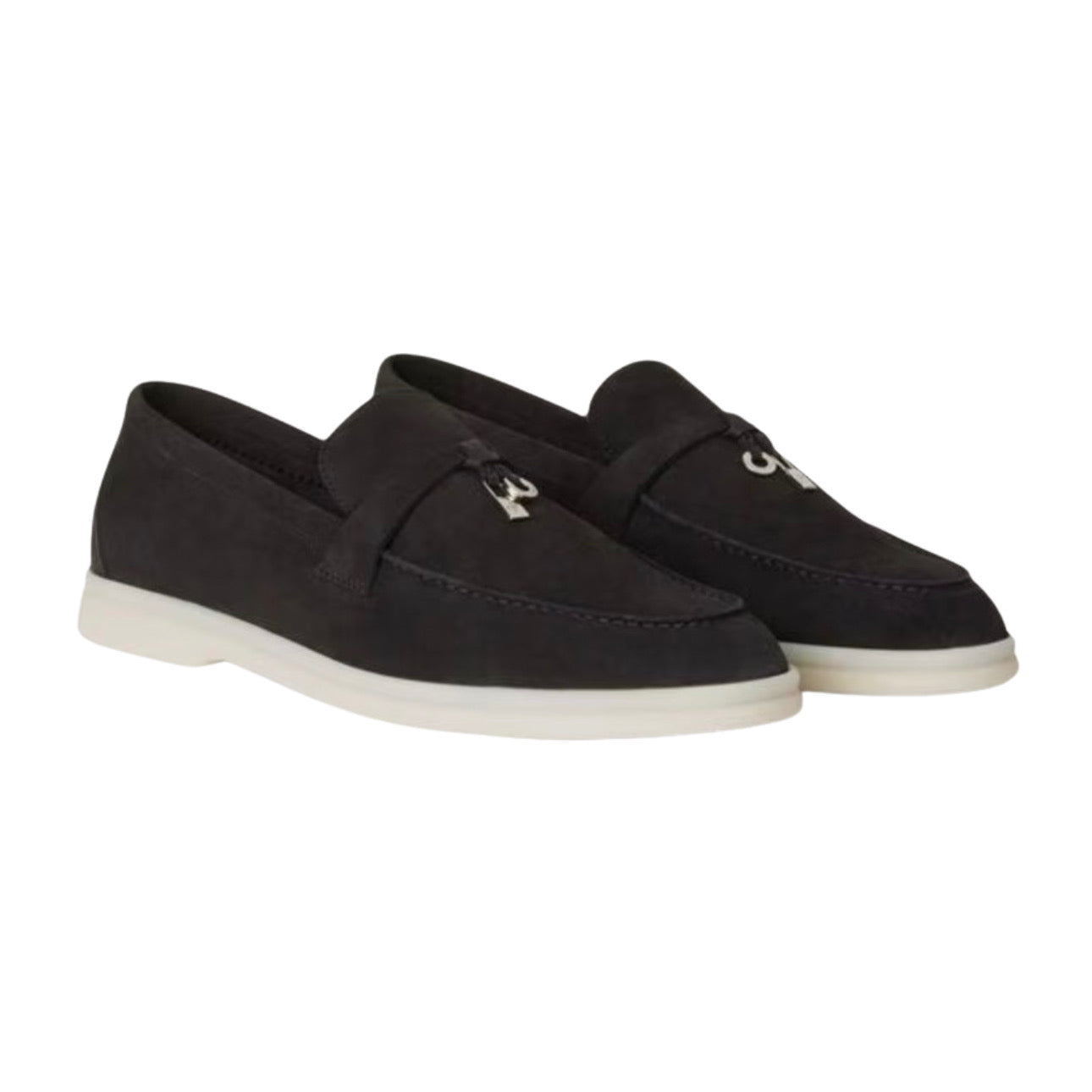 Loro Piana Summer Charms Walk Loafer 'Black'