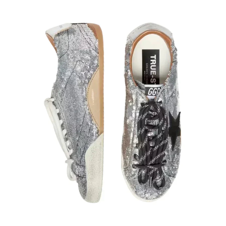Golden Goose True-Star 'Silver Sequins / Black'