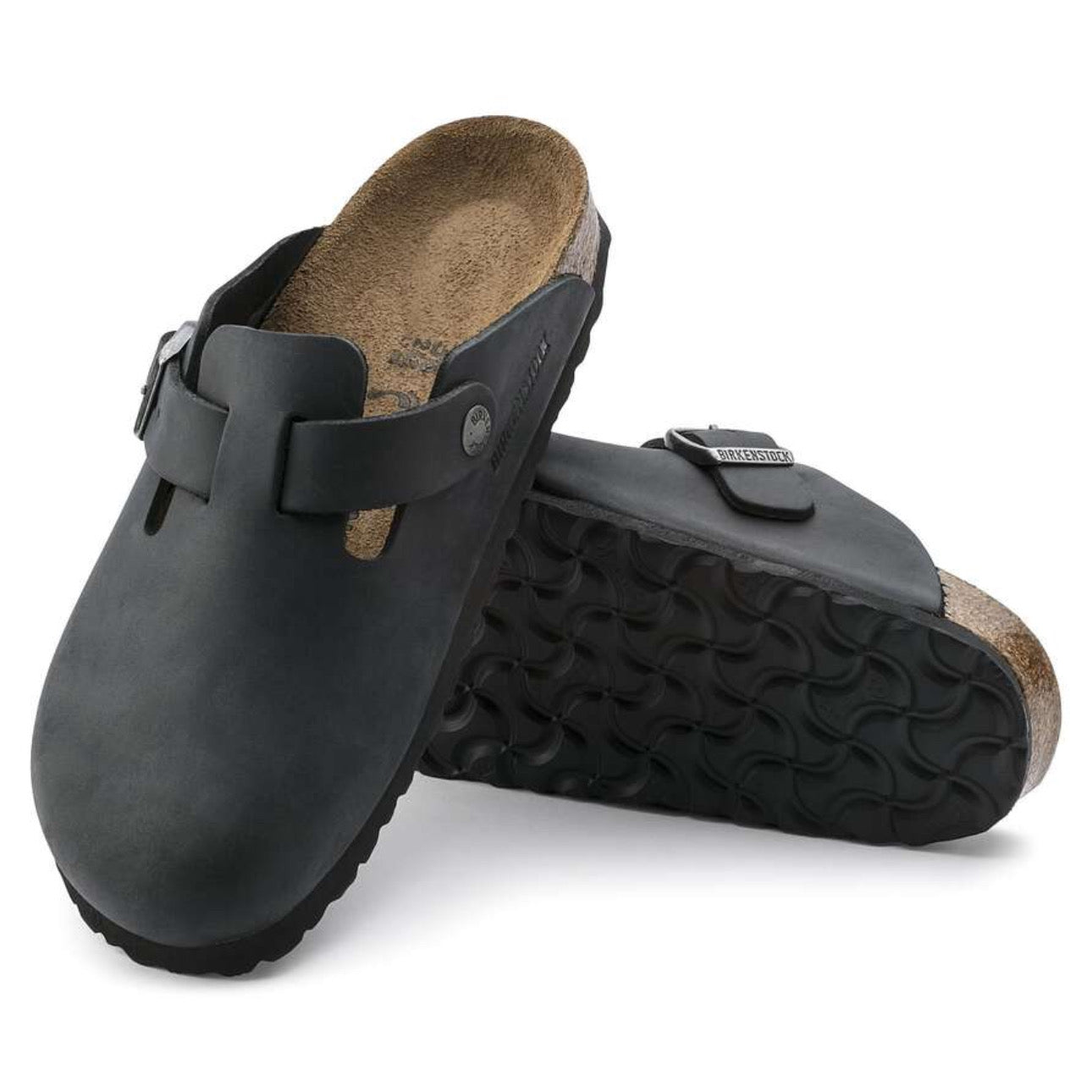 Birkenstock Boston Oiled Leather 'Black'