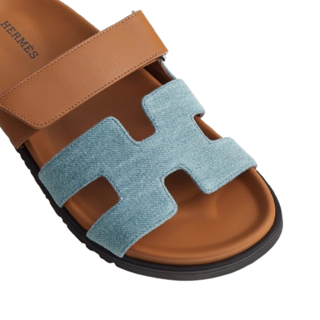 Hermès Chypre Calfskin 'Bleu Clair / Naturel'