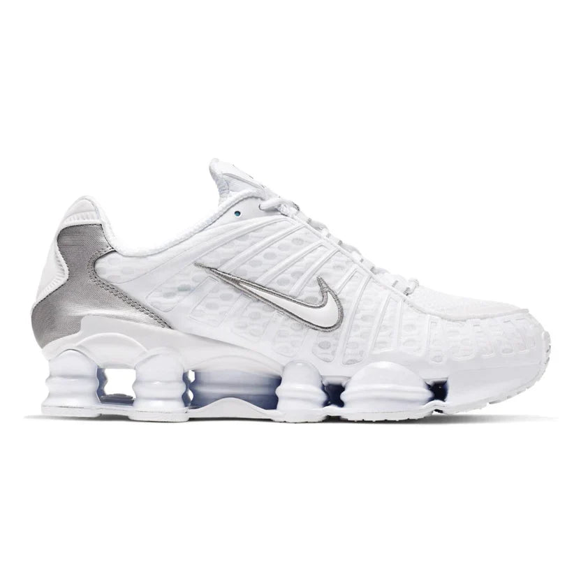 Nike Shox TL White / Metallic Silver / Max 'Orange / White'
